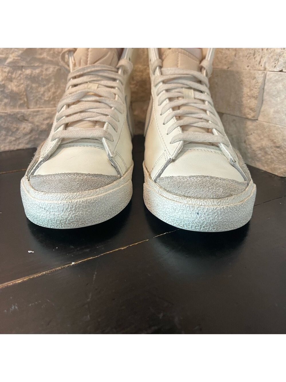 Nike Blazer Mid '77 Vintage Leather Suede Ladies Size 8 CZ 1055-120 - Picture 3 of 9